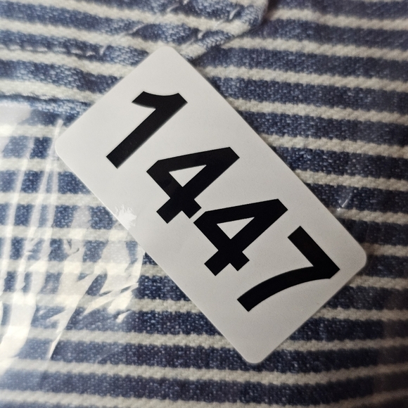 Lauren Jeans Co pants 22W Striped Capri Pants Pull On Navy and White - Picture 12 of 12